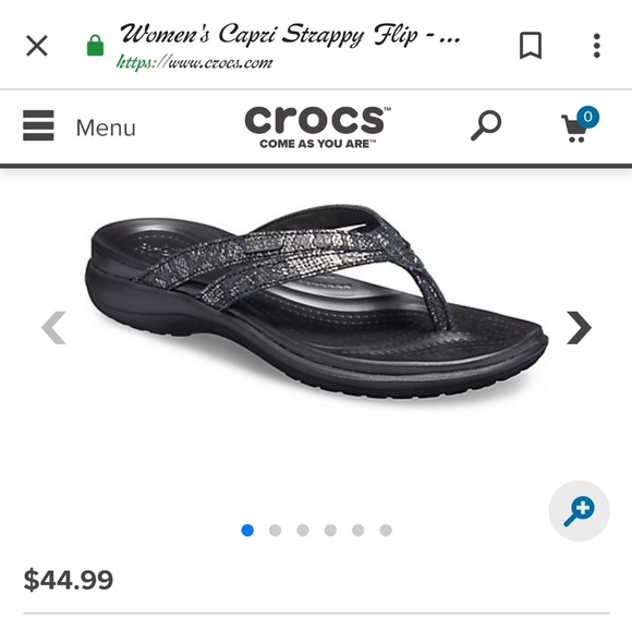 CROCS Shoes - Crocs Capri Strappy flip flops sz 7 NWT